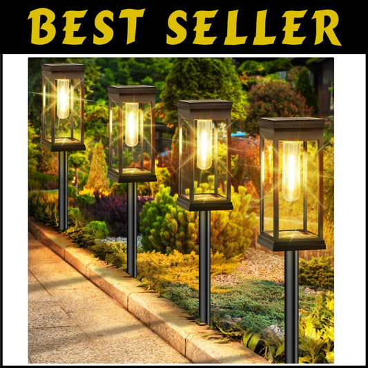 Bright & Stylish Solar Pathway Lighting - 8 Durable Solar-Powered Lights