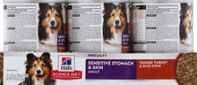 Load image into Gallery viewer, Science Diet Wet Dog Food - Adult Sensitive Stomach Turkey &amp; Rice, 12.5 Oz, 1...