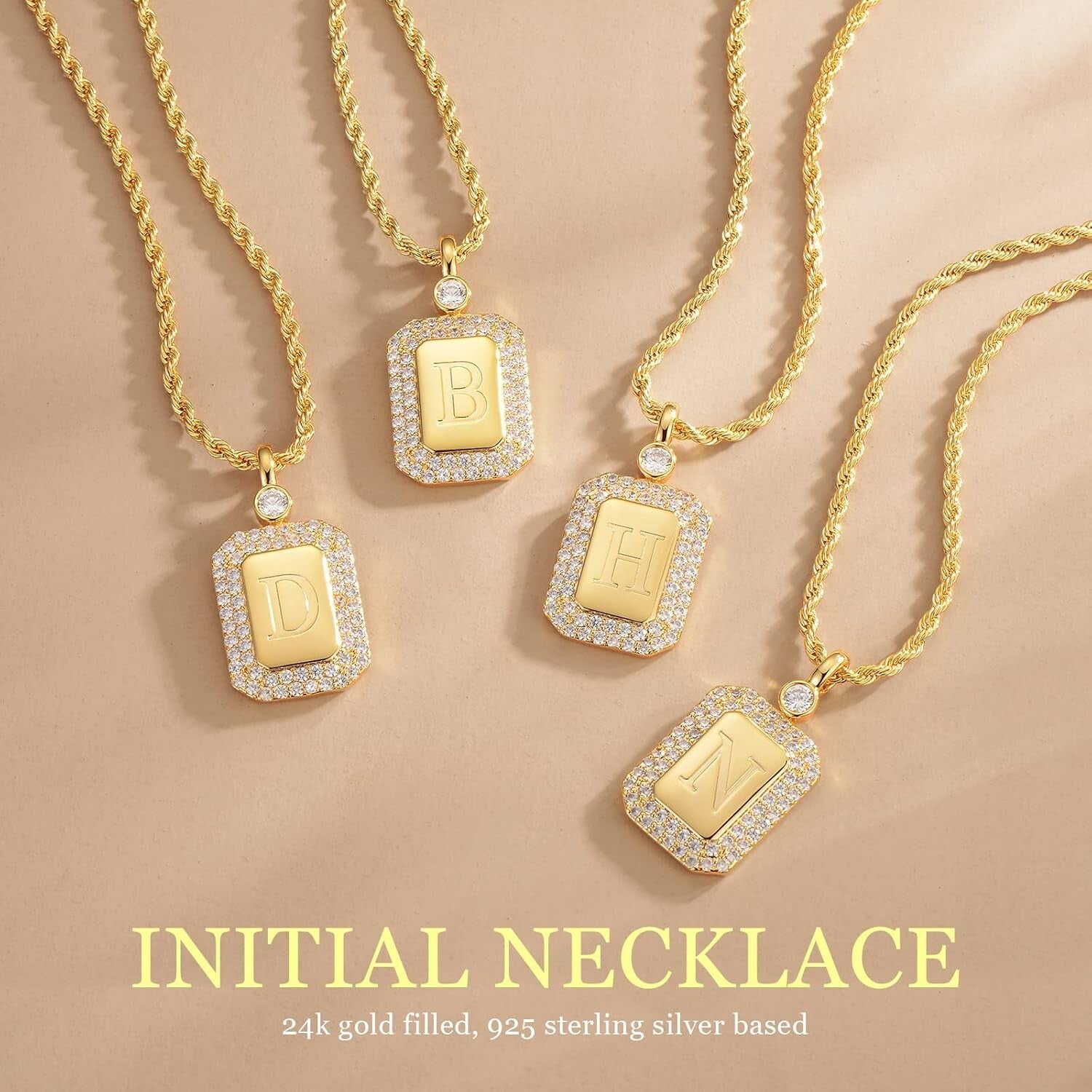 Unique Gold Filled Initial Necklace for Women - Your Name in Elegance & Style