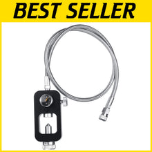 Load image into Gallery viewer, Durable DIN Valve Scuba Tank Adapter - 36 Inch Stainless Steel Hose Included