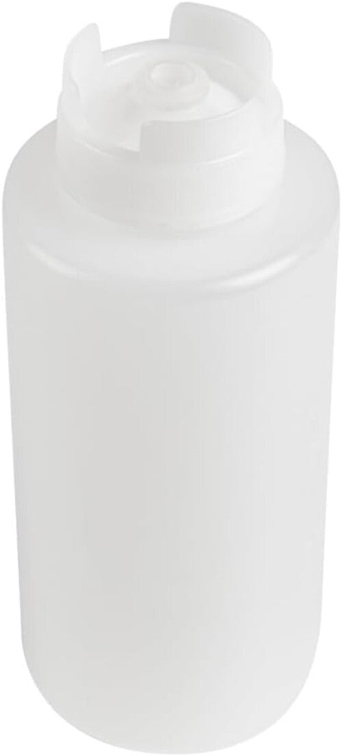32oz Reusable Clear Squeeze Bottles - Perfect for Sauces & Oils (6 Count)
