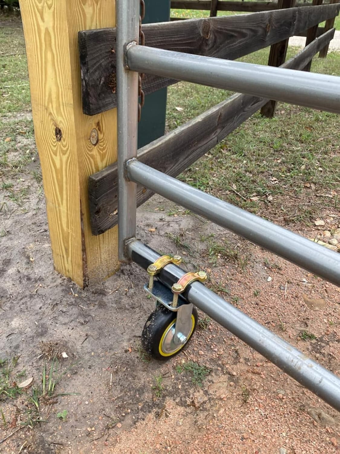 Easy Install 6" Gate Wheels for Metal Gates - Complete with Mounting Hardware