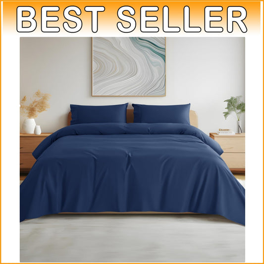 Eco-Friendly Egyptian Cotton Queen Sheets - 800 Thread Count, Cooling Comfort