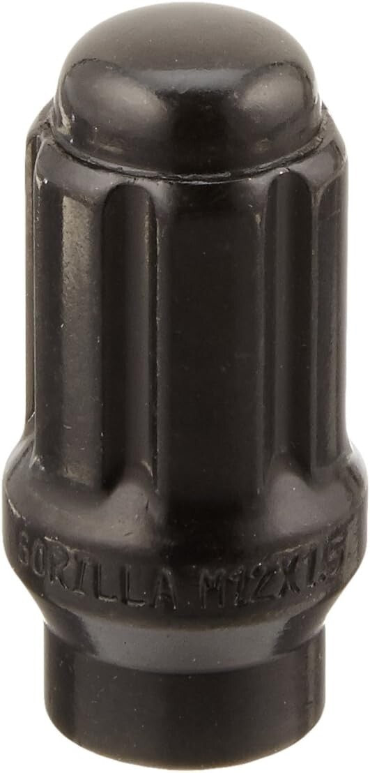 Durable Alloy Steel Black Chrome Lug Nuts with Hex Key - Pack of 24