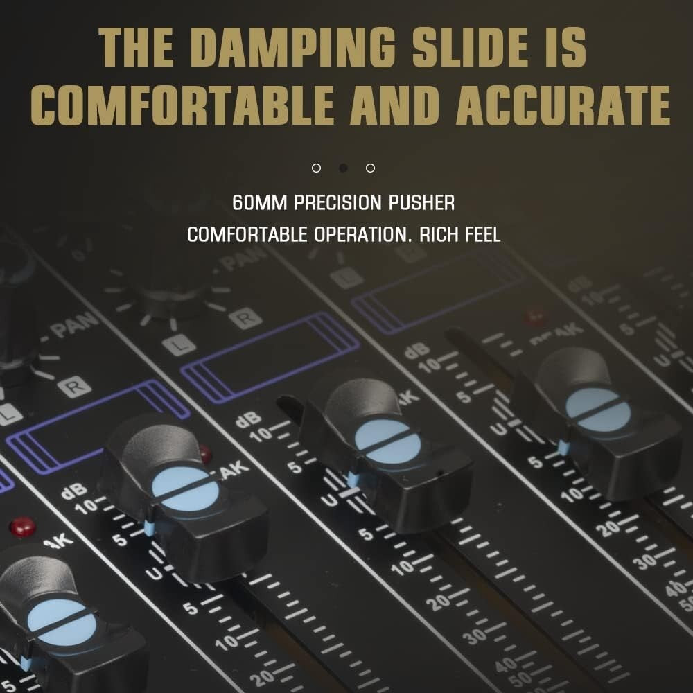 MX-80 8 Channel Professional Audio Mixer with XLR Jack & Bluetooth Connectivity