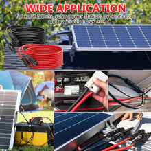 Load image into Gallery viewer, Premium 10AWG Solar Extension Cable 200FT with Durable Male-Female Connectors
