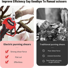 Load image into Gallery viewer, High Power Cordless Pruning Shears - 2 Lithium Batteries Included, 30mm Cutting