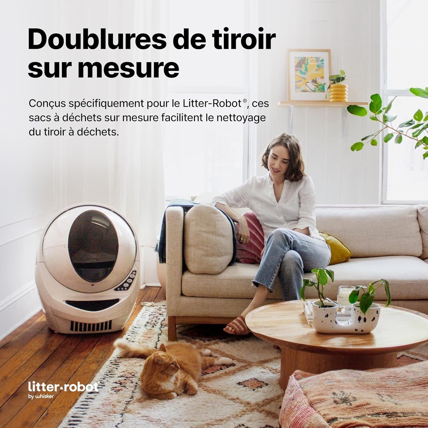 Litter-Robot Waste Drawer Liners, 100 Count - Hassle-Free Litter Box Solution