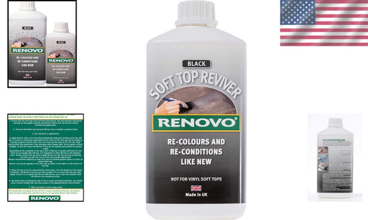 500ml Black Soft Top Reviver - Restore Faded Fabric with Residue-Free Formula