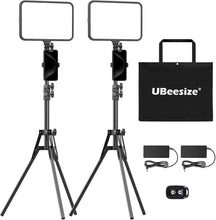 Load image into Gallery viewer, Professional Photography LED Lights with Tripod &amp; Phone Holders - 3000K-6500K