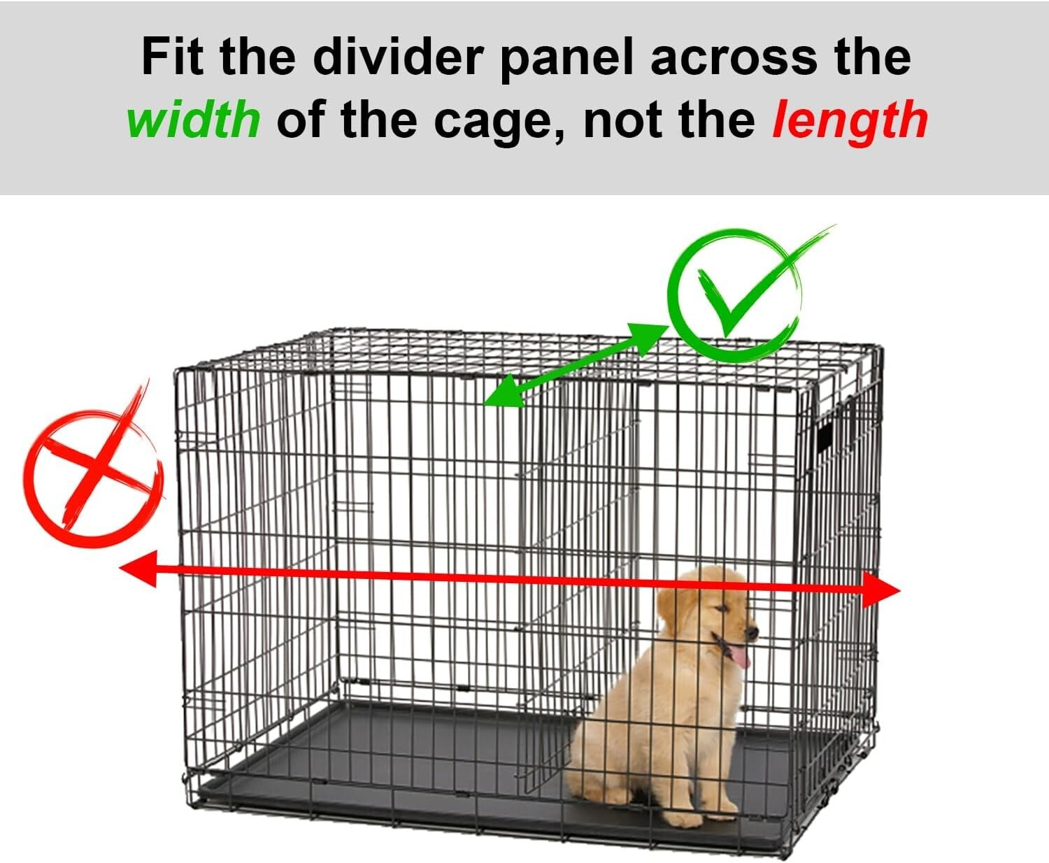 Essential Dog Crate Divider for Large Breeds - Fits 42-Inch Models Effortlessly