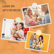 Load image into Gallery viewer, Complete Spa Gift Basket: 10-Piece Honey Almond &amp; Gardenia Bath Collection