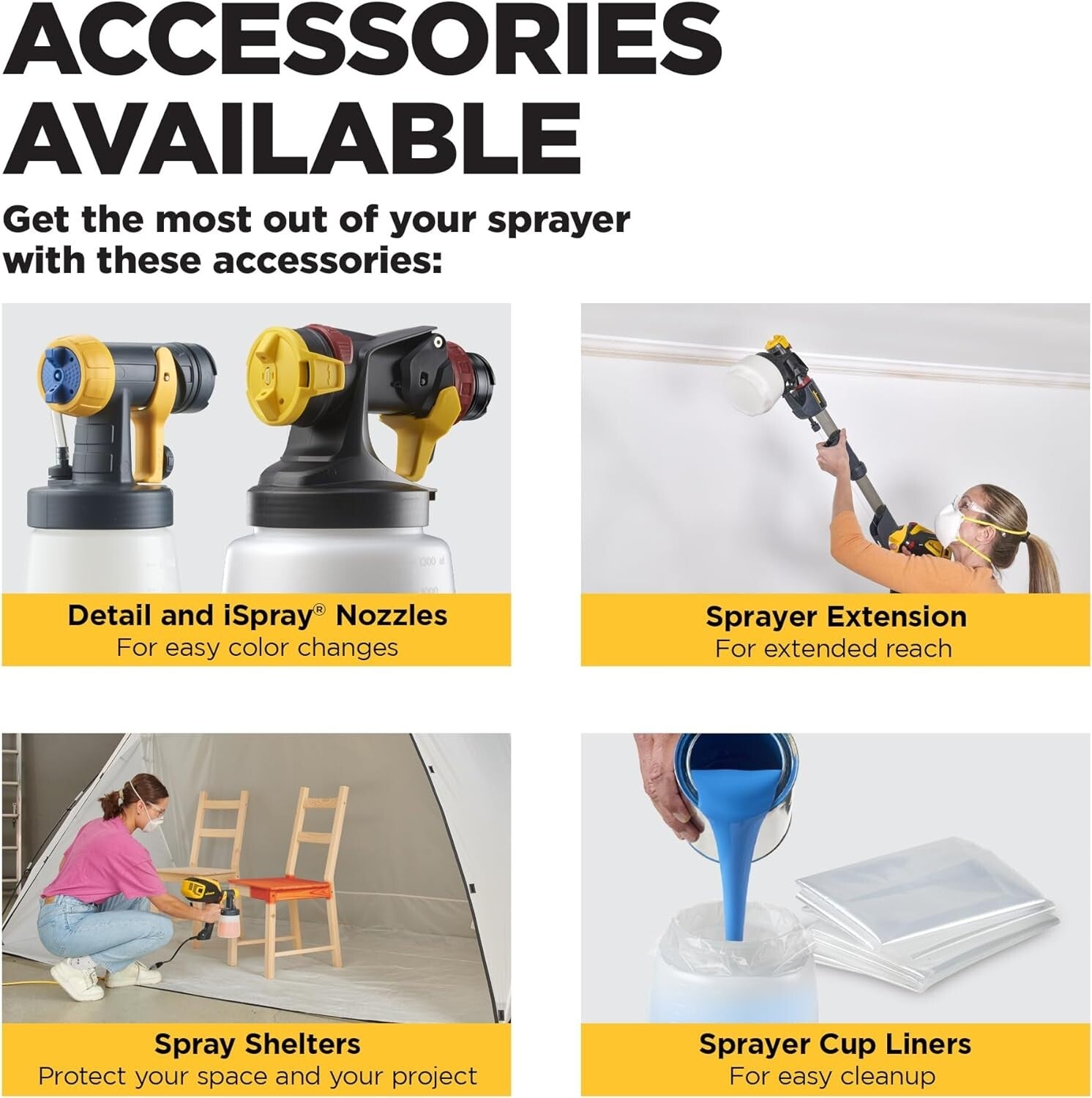 Professional HVLP Paint Sprayer - 5A Power & Fine Finish Control with 3 Patterns