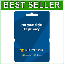 Load image into Gallery viewer, Protect Your Privacy: 12 Months VPN Service for 5 Devices, Easy Setup Included