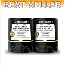 Load image into Gallery viewer, Pure Himalayan Shilajit Gold+ | Pack of 2- Boost Recovery &amp; Strength, 60g Each