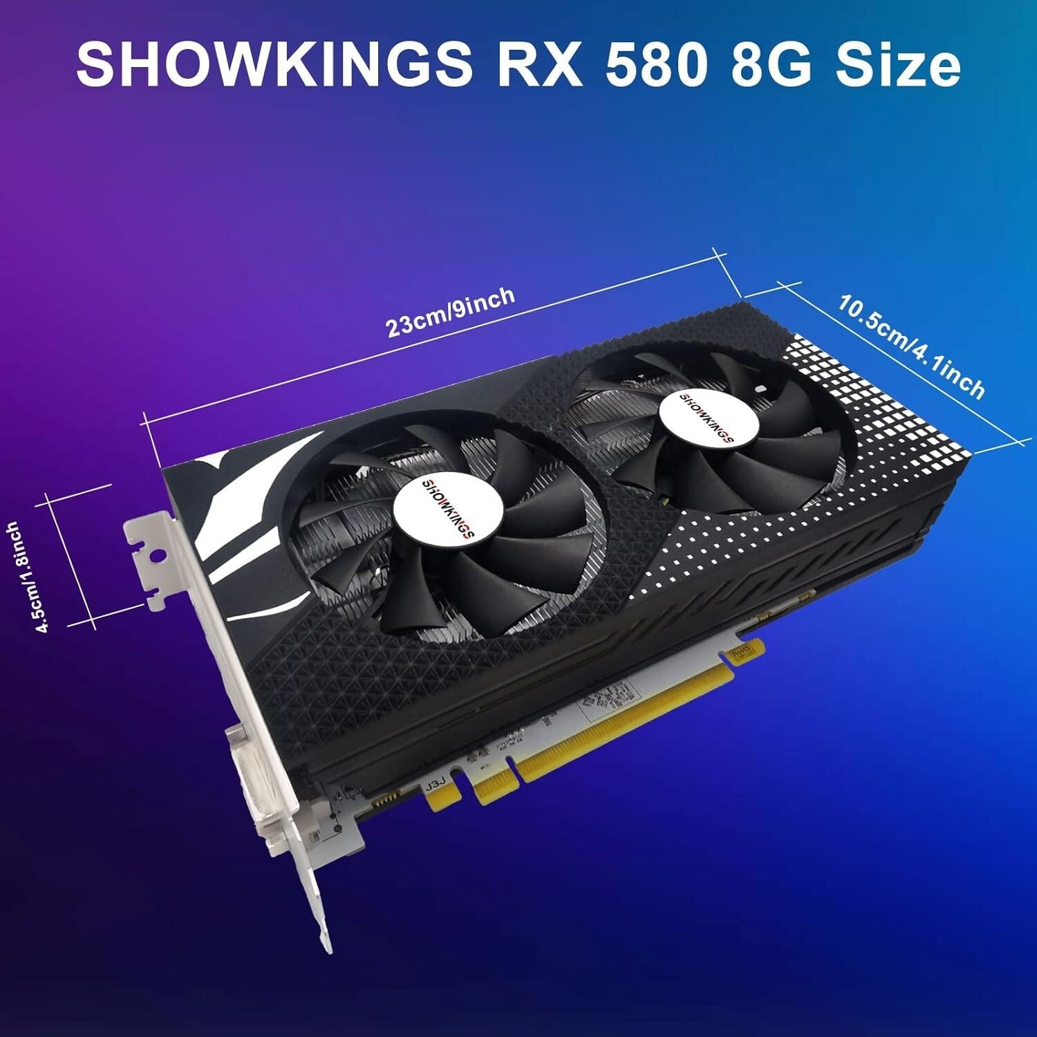 8GB GDDR5 Radeon RX 580 - Multi-Functional Graphics Card Perfect for Work & Play