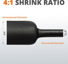 Load image into Gallery viewer, Industrial 3/4" Dual Wall Heat Shrink Tubing - 50 Feet for Strong Insulation