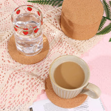 Load image into Gallery viewer, Set of 200 Round Cork Coasters - 4" Heat Resistant &amp; Absorbent for Home Use