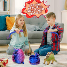 Load image into Gallery viewer, Vibrant 3D Printed Dragon Eggs for Easter - 4 Fun-Filled Toy Surprises