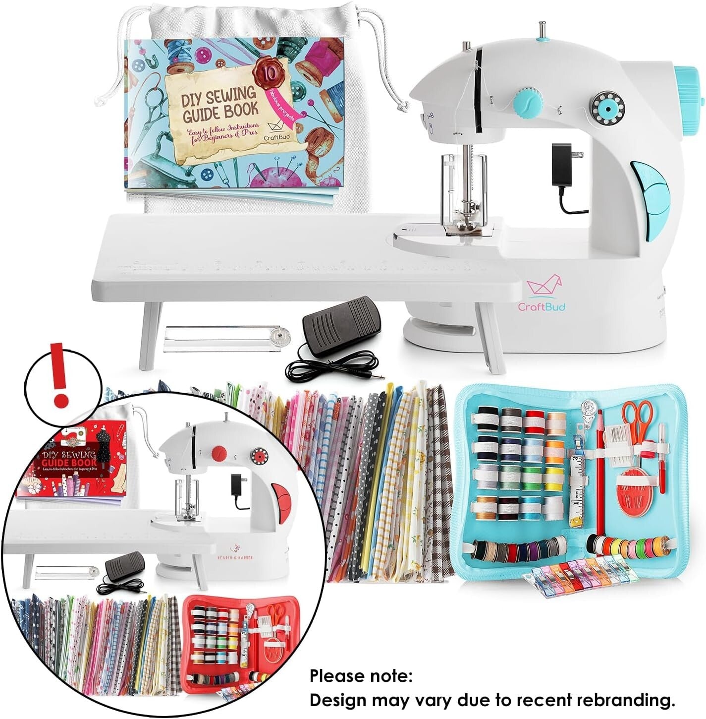 All-in-One Portable Sewing Machine for Beginners – Includes Patterns & Tools