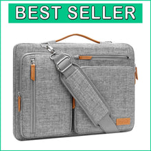 Load image into Gallery viewer, Gray Laptop Shoulder Bag Compatible with Major Brands - Travel Ready Design