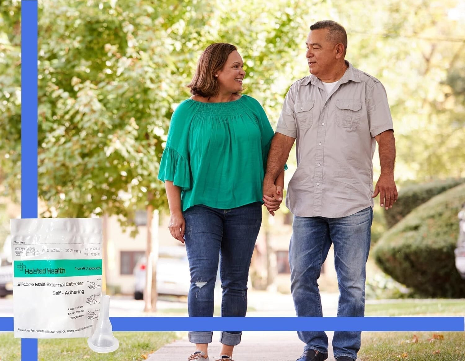 Kink-Resistant Silicone Male Catheter, Self-Adhesive for Optimal Comfort - 29mm