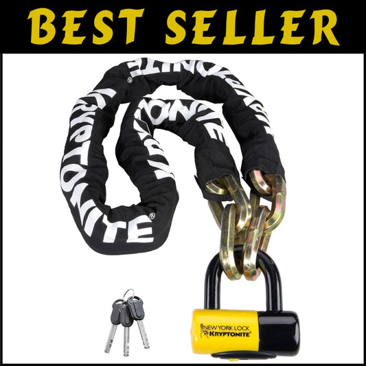 New York Fahgettaboudit 1415 Chain & Disc Lock - Ultimate Security for Cyclists