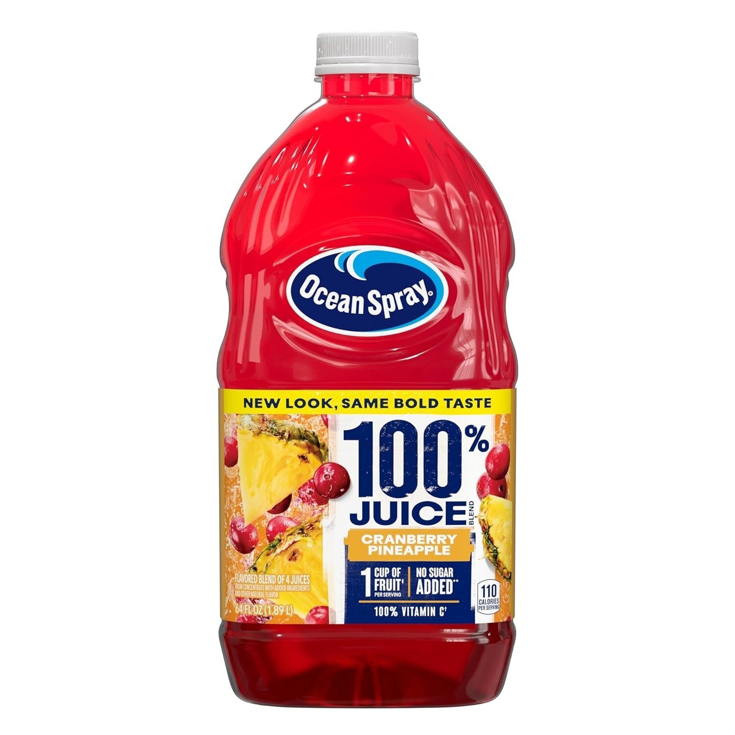 100% Juice Cranberry Pineapple Blend - 8 Bottles of Refreshing Satisfaction