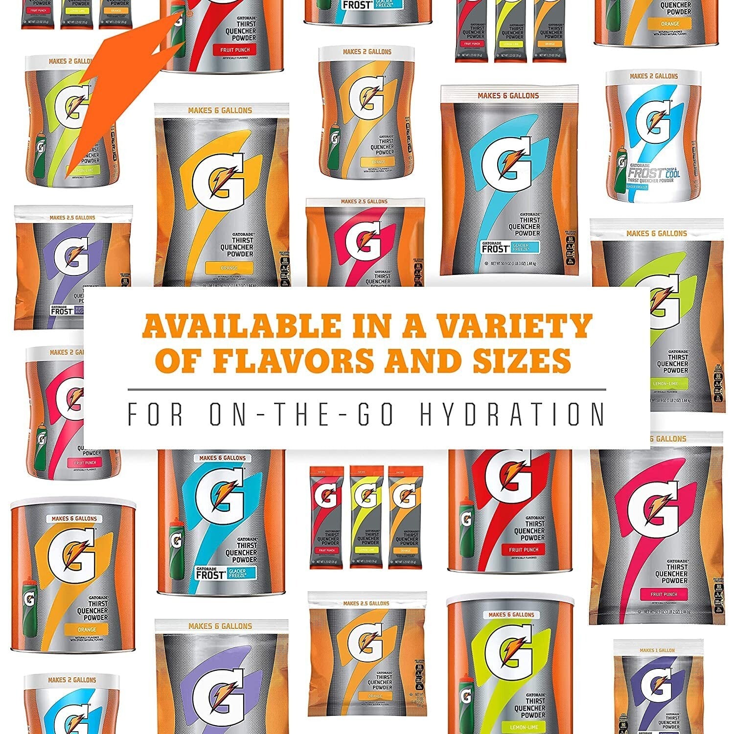 Hydration Booster Powder: 51oz Thirst Quencher Variety Pack of 3 Canisters
