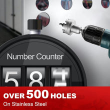 Load image into Gallery viewer, Heavy Duty Tungsten Carbide Hole Cutter 2-1/8" for Stainless Steel &amp; Metal