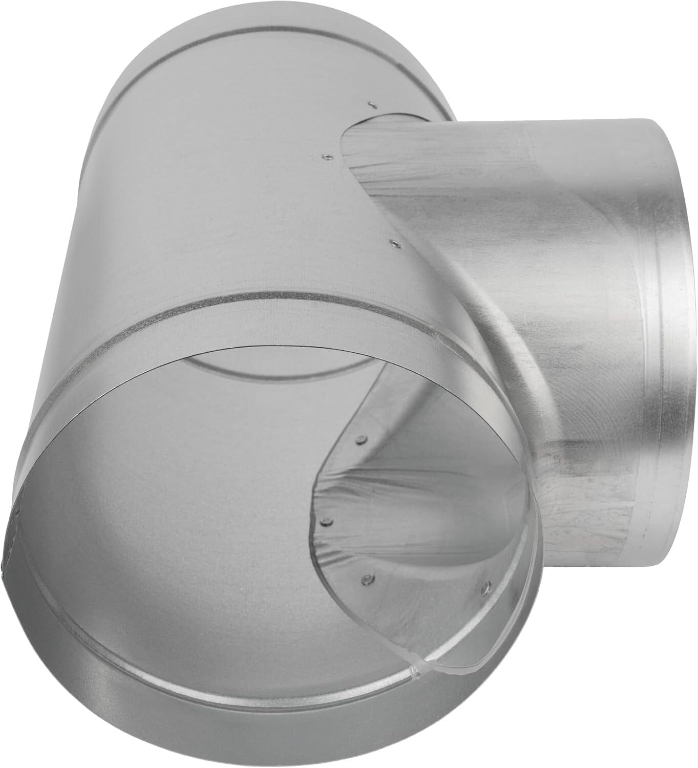 Durable 8-Inch T-Shape Ducting Splitter - Customizable 3-Way Ventilation Fitting