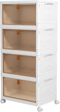 Load image into Gallery viewer, Install-Free 4-Tier Storage Organizer with Magnetic Doors - Perfect for Home