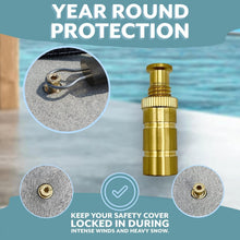 Load image into Gallery viewer, Premium Brass Pool Cover Anchors - 50 Pack, Fits 3/4" Hole, Universal Use
