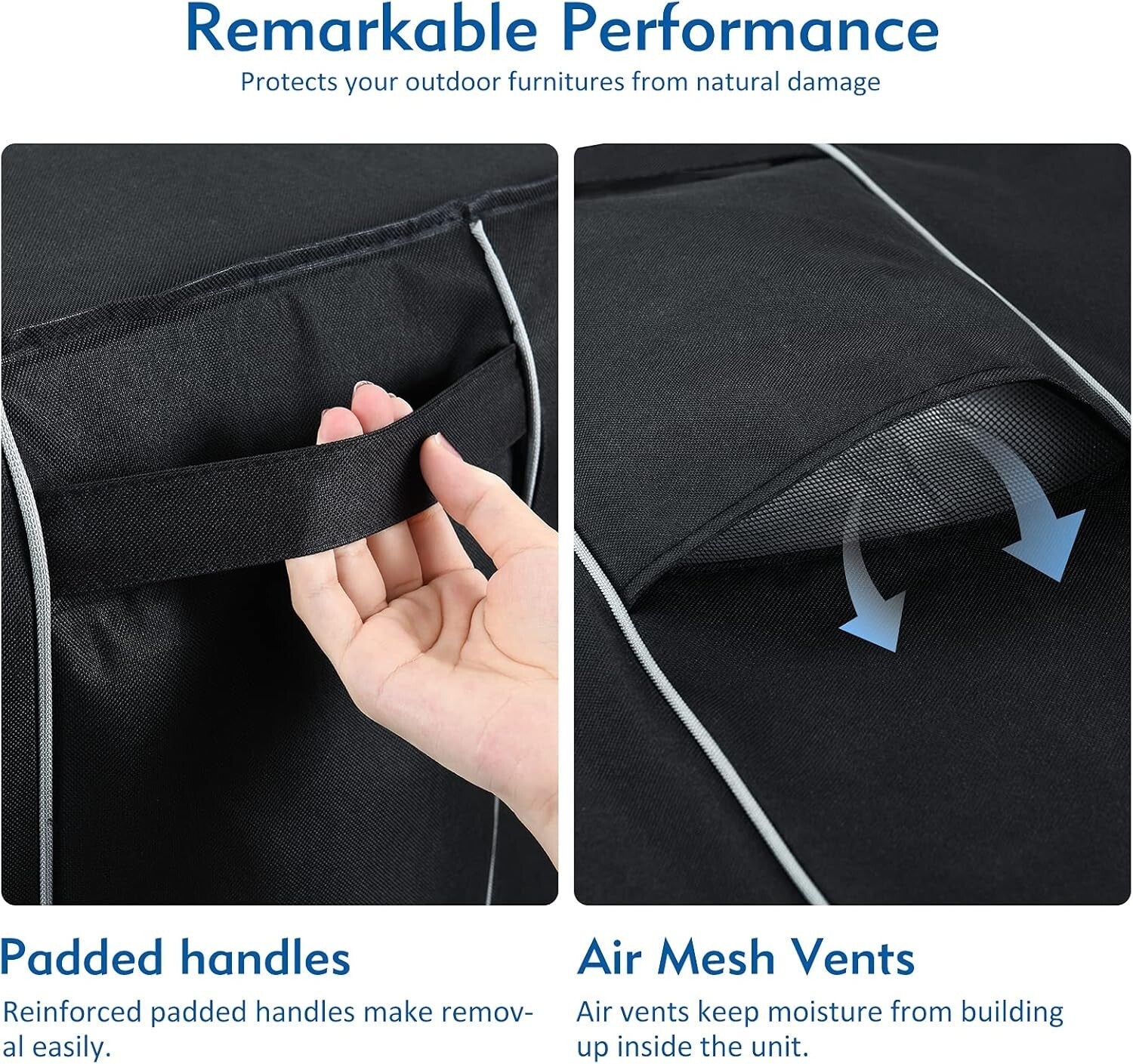 Easy Install Waterproof AC Cover with Adjustable Drawstring for Outdoor Units