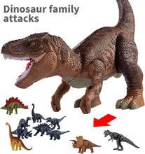 Load image into Gallery viewer, Interactive Tyrannosaurus Rex with Mist, Sound &amp; 10 Small Dino Figures for Kids