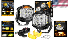 Load image into Gallery viewer, Off-Road 5 in 168W LED Light Pods - Amber DRL Driving Lights for Trucks &amp; SUVs