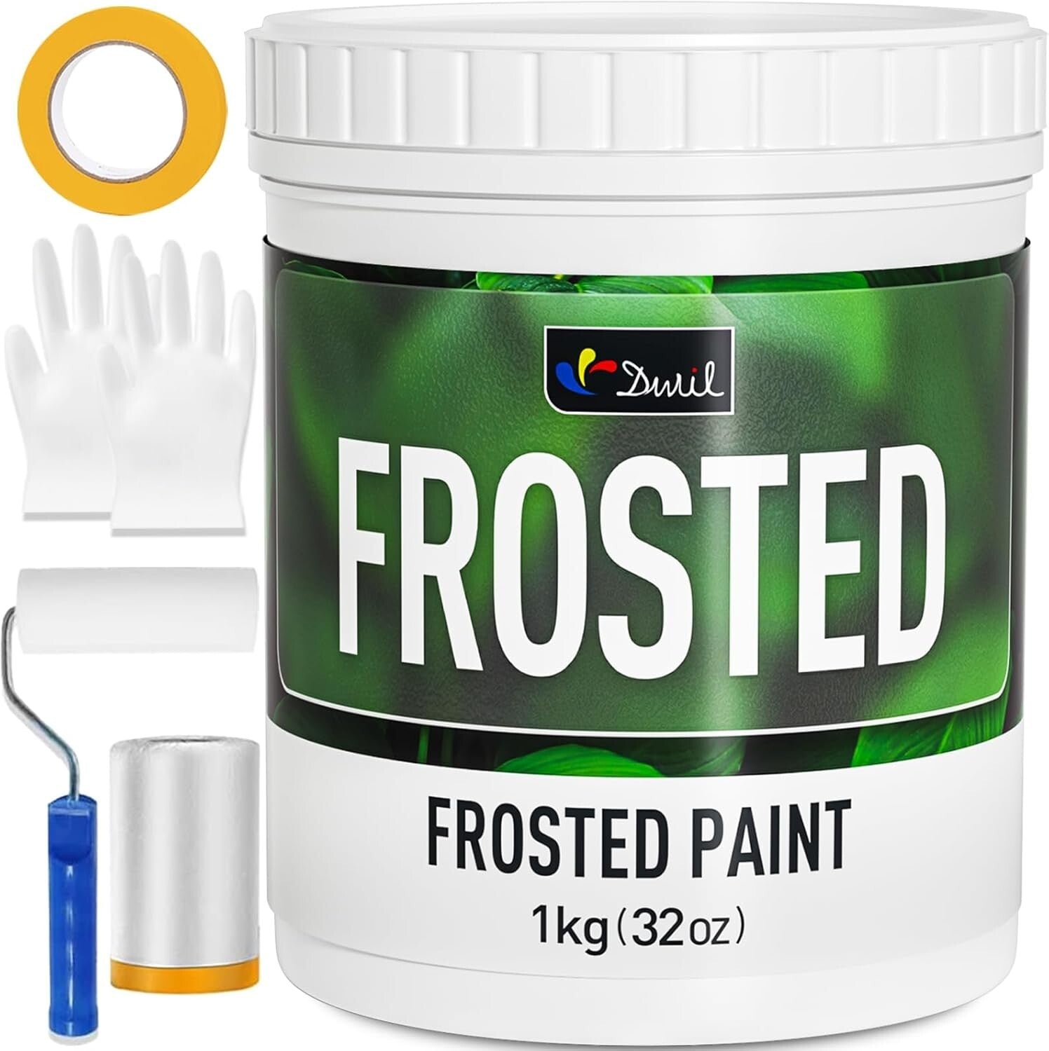 Frosted Glass Window Paint - 32oz Privacy Spray for Indoor Use - Complete Kit
