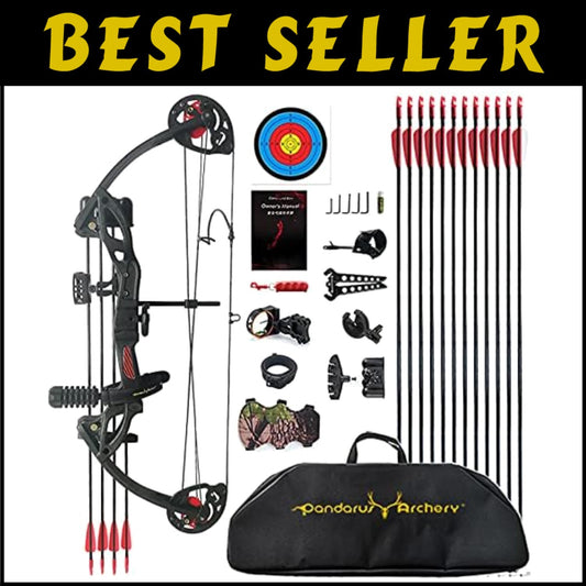 Lightweight Right-Handed Compound Bow for Beginners - 15-29 lbs Draw Weight