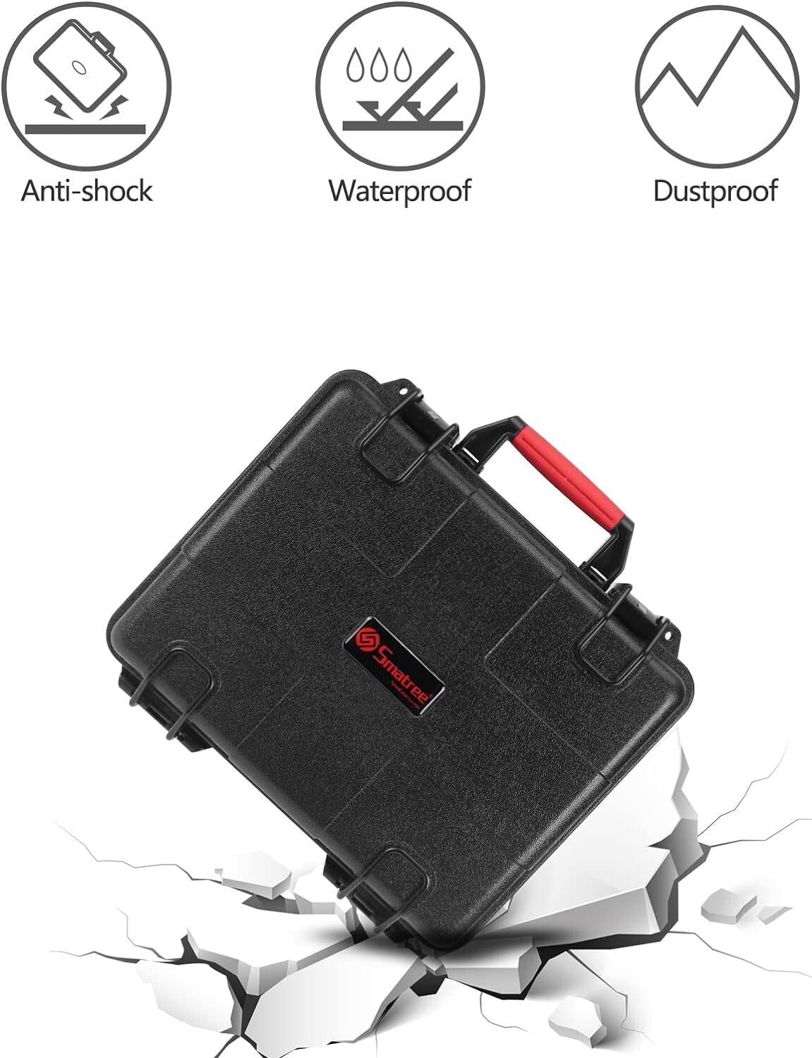 Travel-Friendly Water-Resistant Case for Action Cameras and Accessories Included