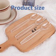 Load image into Gallery viewer, Crystal Clear Disposable Spoons Bulk – 1000 Heavy Duty &amp; Stylish Options