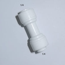 Load image into Gallery viewer, Leak-Tight 1/4" OD Push-Fit Straight Connectors for RO/DI Systems - 100 Pack