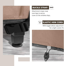 Load image into Gallery viewer, Heavy-Duty Rectangular Patio Table Cover - 600D Waterproof Canvas 88x62 inches