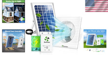 Load image into Gallery viewer, 6” Solar Powered Exhaust Fan with Bifacial Panel for Chicken Coops &amp; Greenhouses