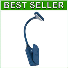 Load image into Gallery viewer, NuFlex Midnight Blue Clip-On Book Light - Flexible, Rechargeable &amp; Eye-Friendly