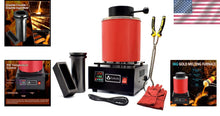 Load image into Gallery viewer, 3KG Gold Melting Furnace - 1400W Digital Electric Kit with Graphite Crucible