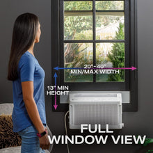 Load image into Gallery viewer, GE 12,200 BTU ClearView Window AC - Energy Efficient, Ultra Quiet &amp; WiFi Enabled