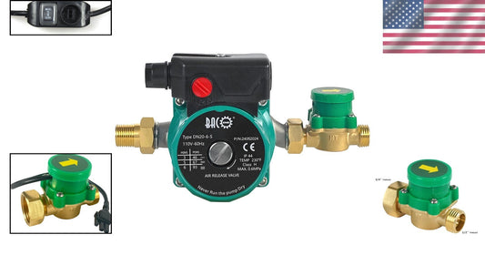 Efficient 110V Hot Water Pump with Silent Operation & Max Lift Height 10ft