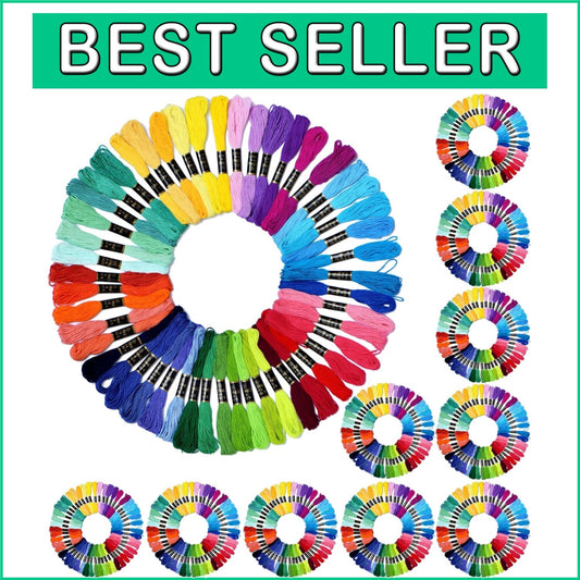 10 Packs of 50 Colors Cotton Embroidery Floss - Perfect for Crafts & Gifts