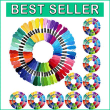 Load image into Gallery viewer, 10 Packs of 50 Colors Cotton Embroidery Floss - Perfect for Crafts &amp; Gifts