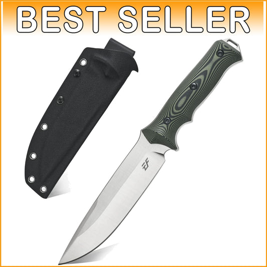 Ergonomic Two-Tone G10 Fixed Blade Knife for Camping & Outdoor Adventures